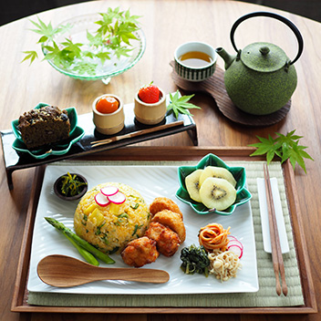 68_ほうじ茶と黒豆の パウンドケーキ