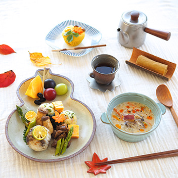 79_秋の吹き寄せカレー蒸しパン