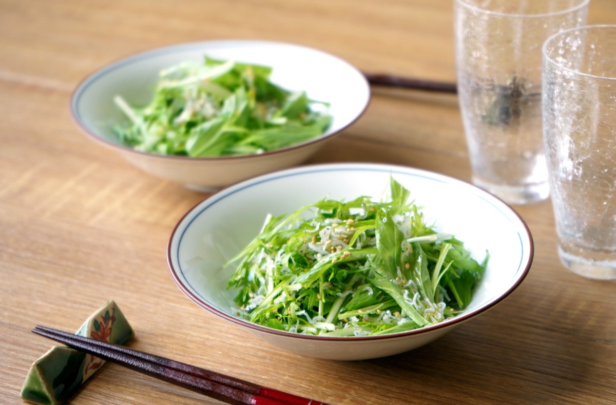 じゃこと水菜のサラダ
