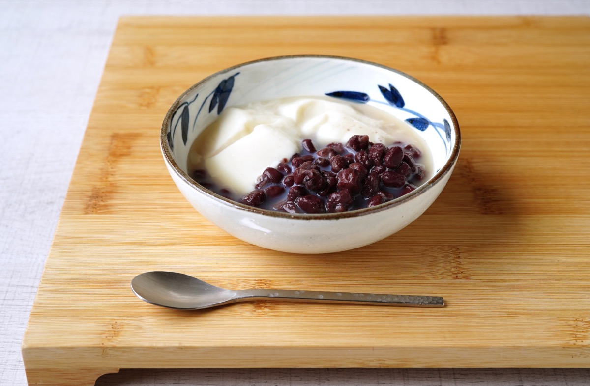 豆花の小豆添え