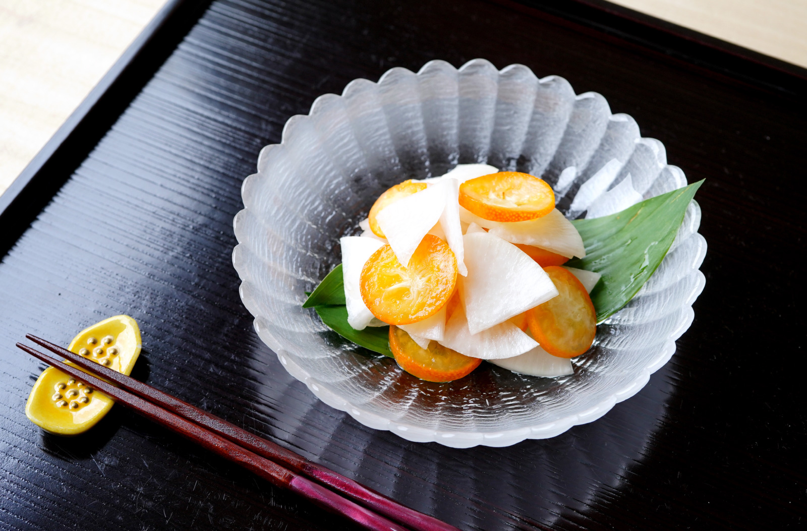 金柑と大根のなます