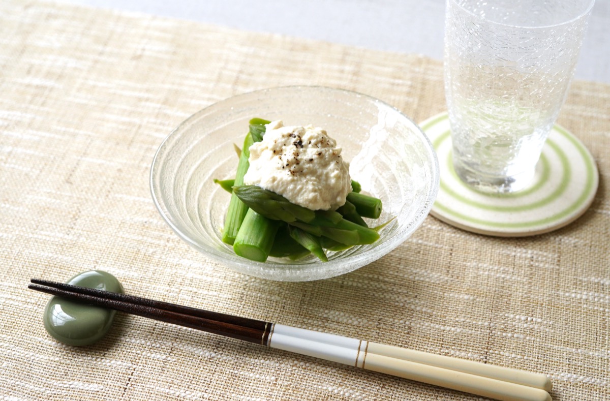 アスパラの白和え