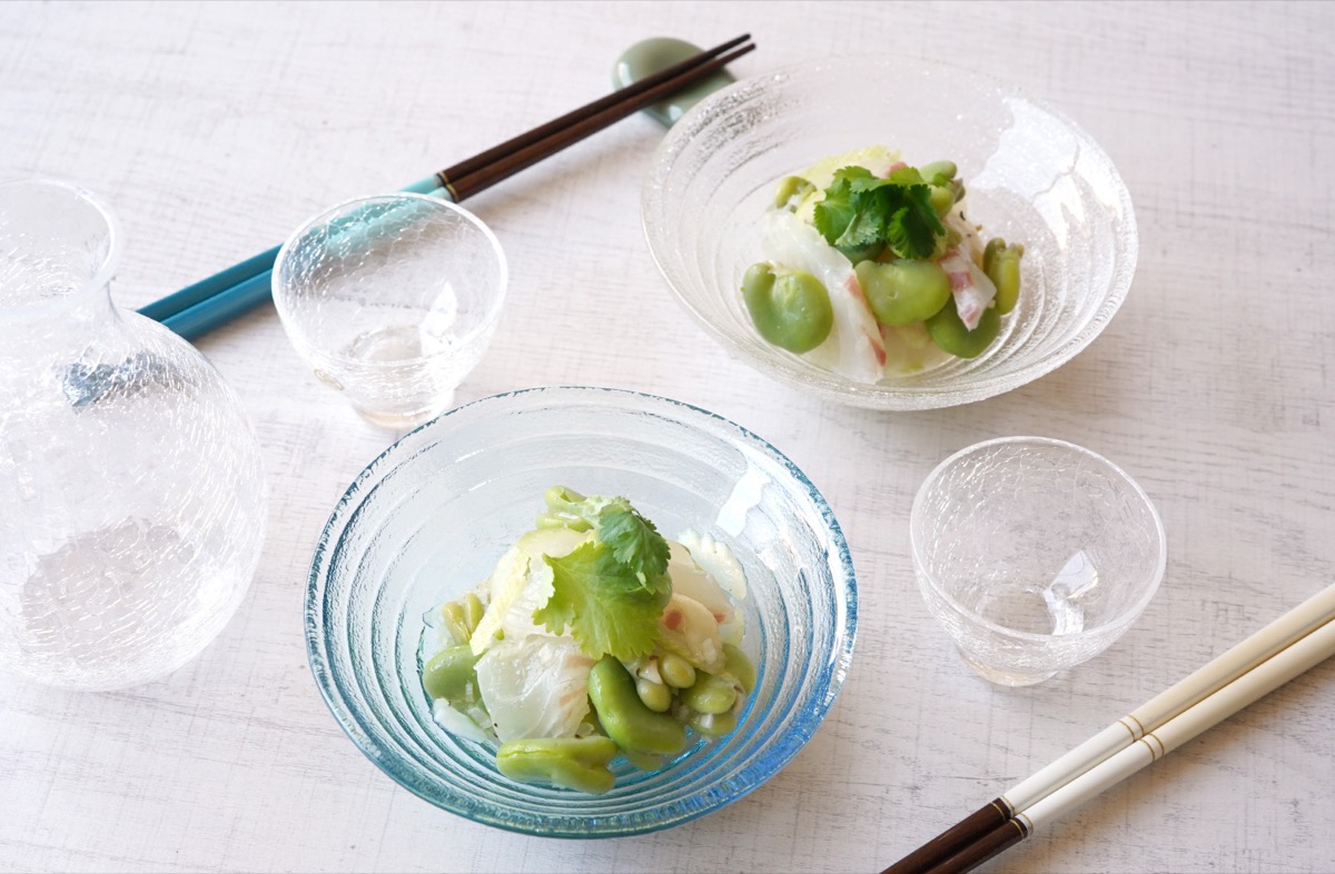 そら豆と鯛のマリネ