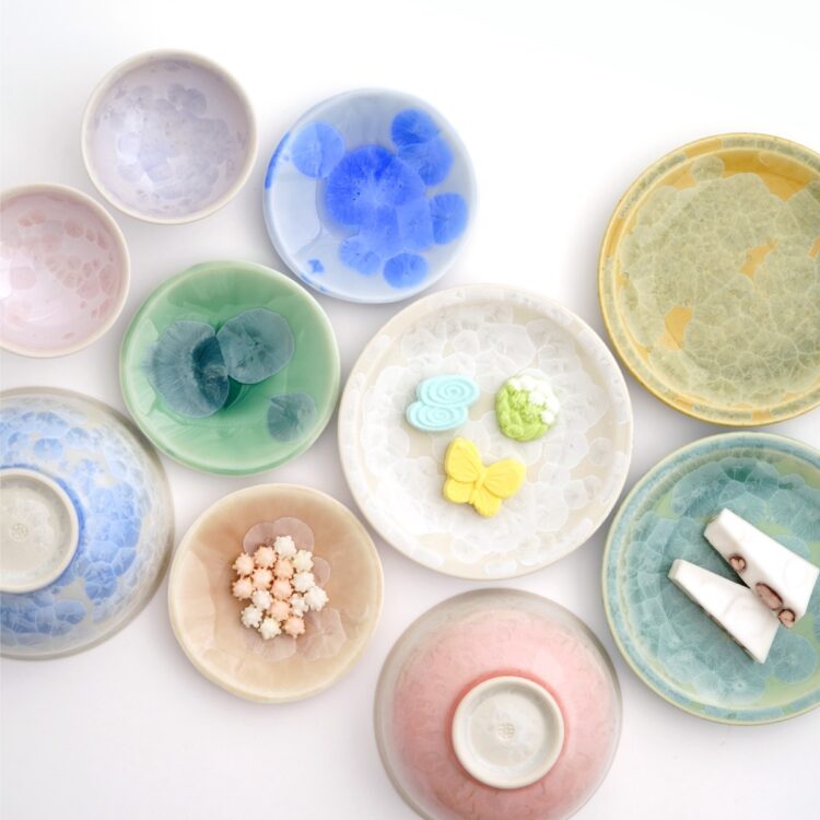 京焼・清水焼 花結晶