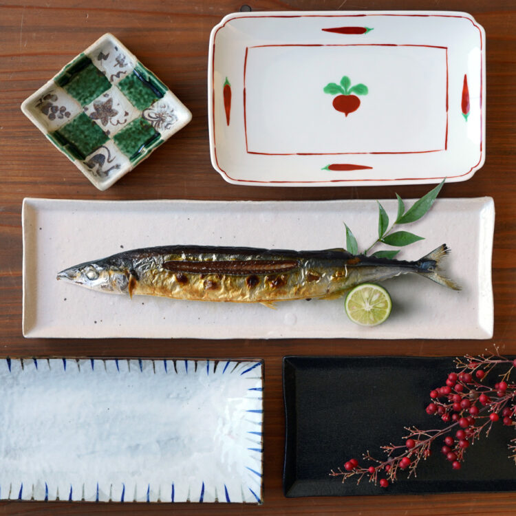 秋の味覚を楽しむ角皿特集