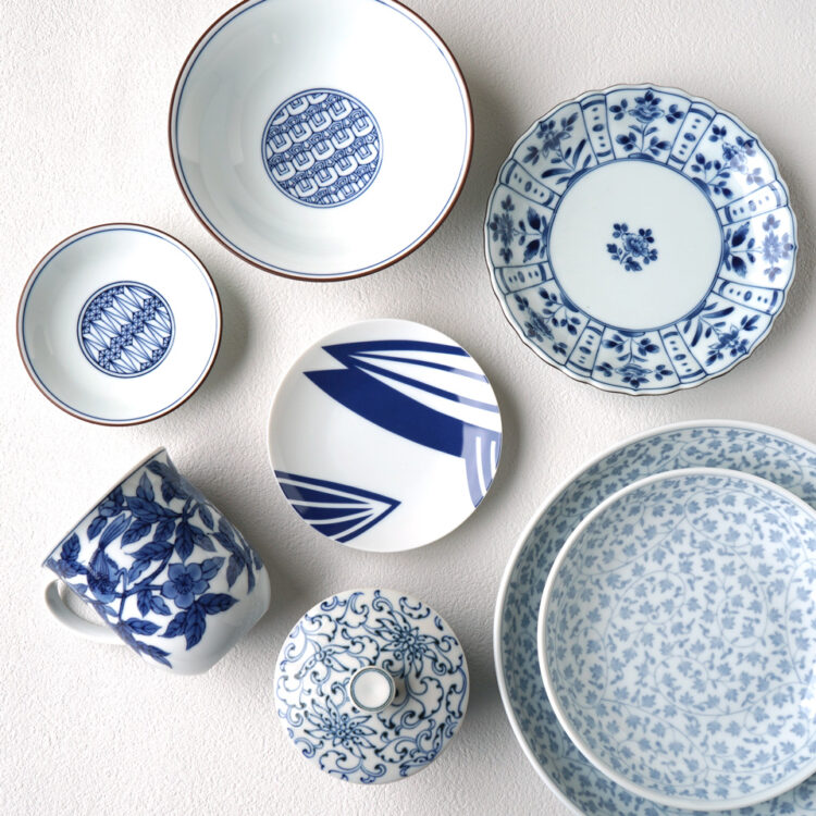 青と染付のうつわ