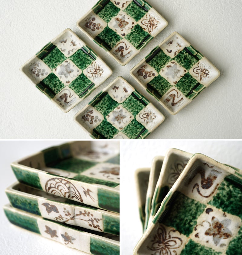 灰釉草文 制作風景