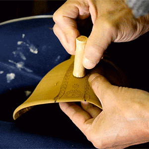 京焼・清水焼「京三島」陶楽陶苑の作品の工程のご紹介1