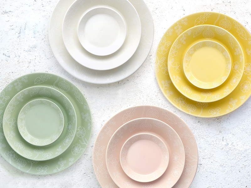 Re-食器 リサイクルのうつわ 花咲みシリーズ