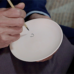 たち吉 鳥獣戯画シリーズ　うさぎの描写工程