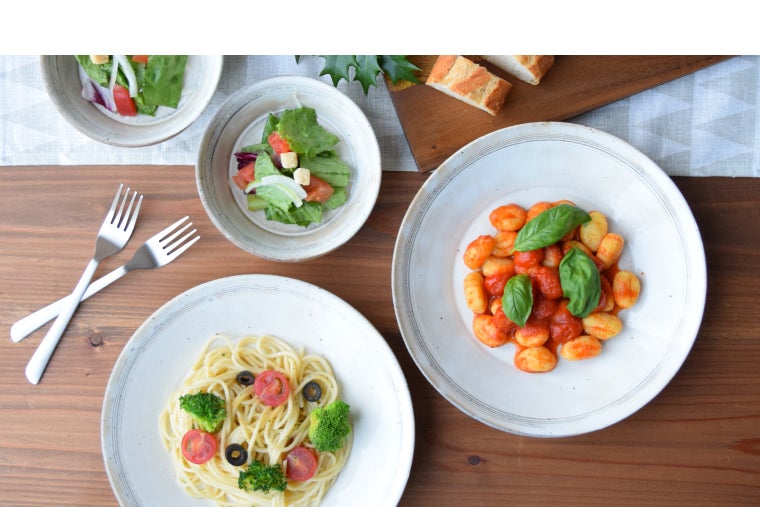 浮雲パスタ皿とサラダ鉢