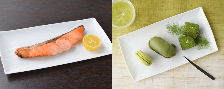 白磁さらさ焼き物皿